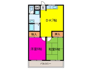 法橋マンションの物件間取画像